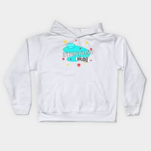 Retro Hydrofoiling holiday Kids Hoodie